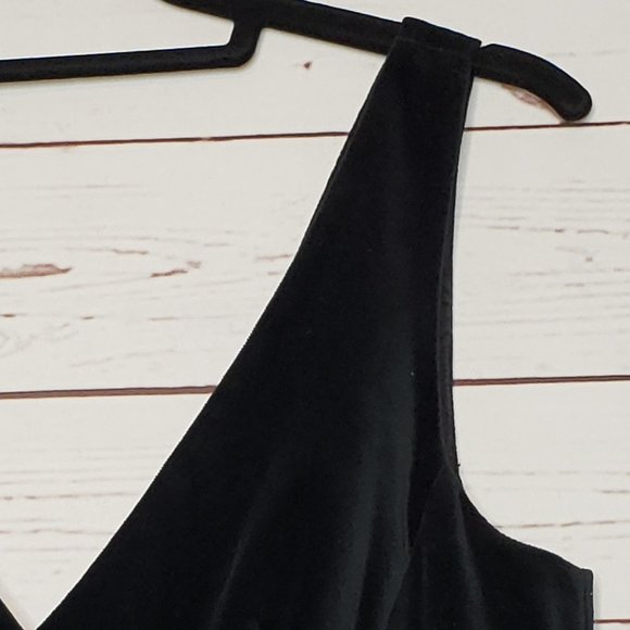 J. Crew Black Velvet Empire Waist Sleeveless Dress - Picture 5 of 10